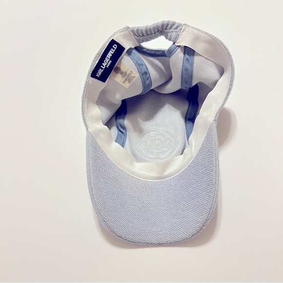 Karl Lagerfeld embroidered terry baseball cap, blue, one size adult - Picture 11 of 14